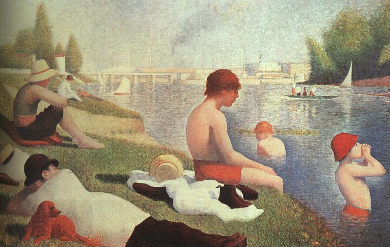 Georges Seurat Bathing at Asniers China oil painting art